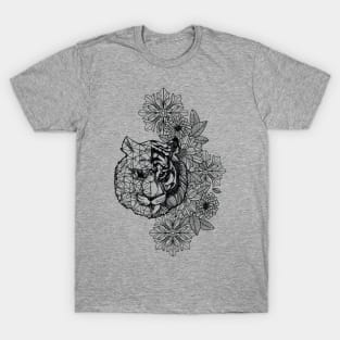 Lineart Tiger T-Shirt